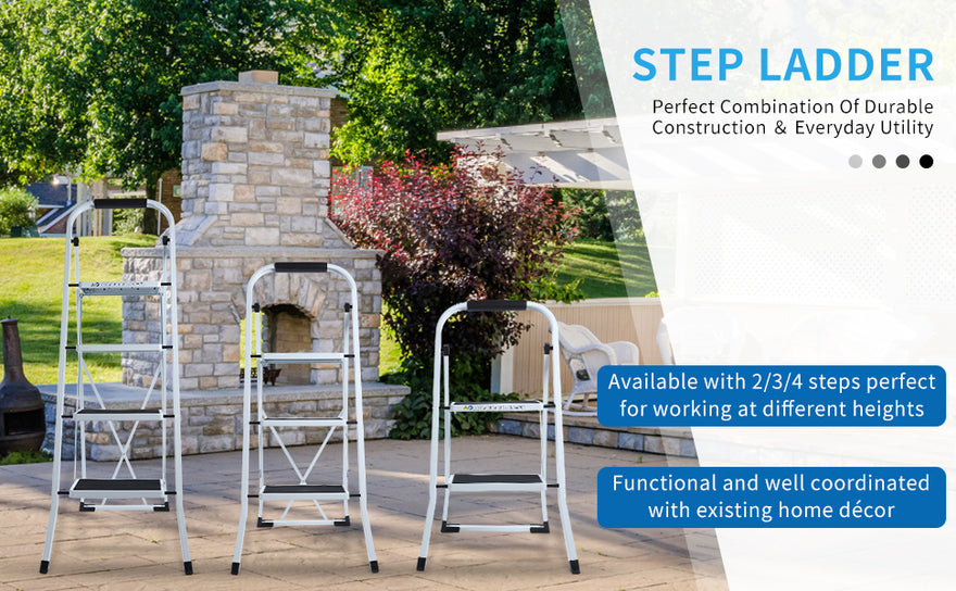 Folding Step Ladder for Holiday Decorating