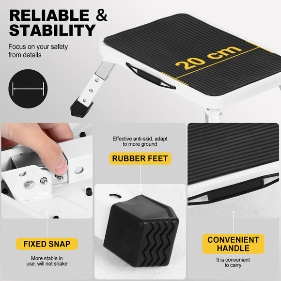 3 Levels Adjustable Folding Step Stool