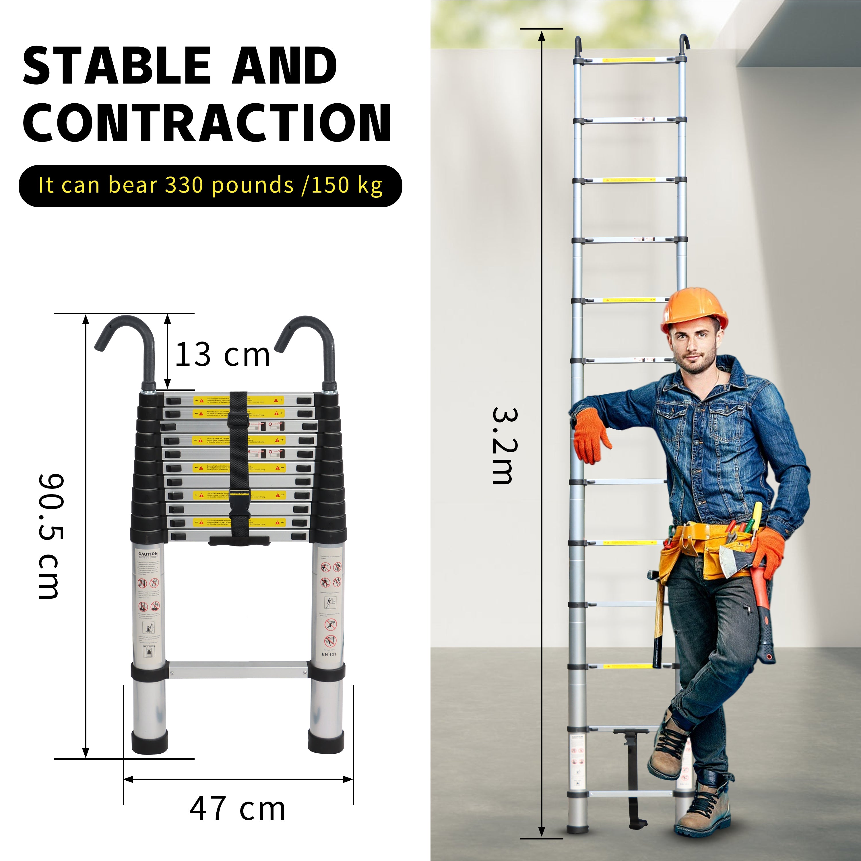Telescopic Ladder | Loft Ladder | Ladders Extendable | NORTEHRN STONE ...