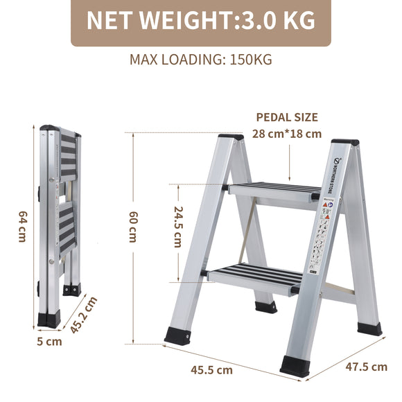 2 Steps aluminum step ladder