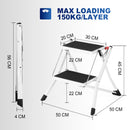 Foldable 2 Step Ladder Stool-6