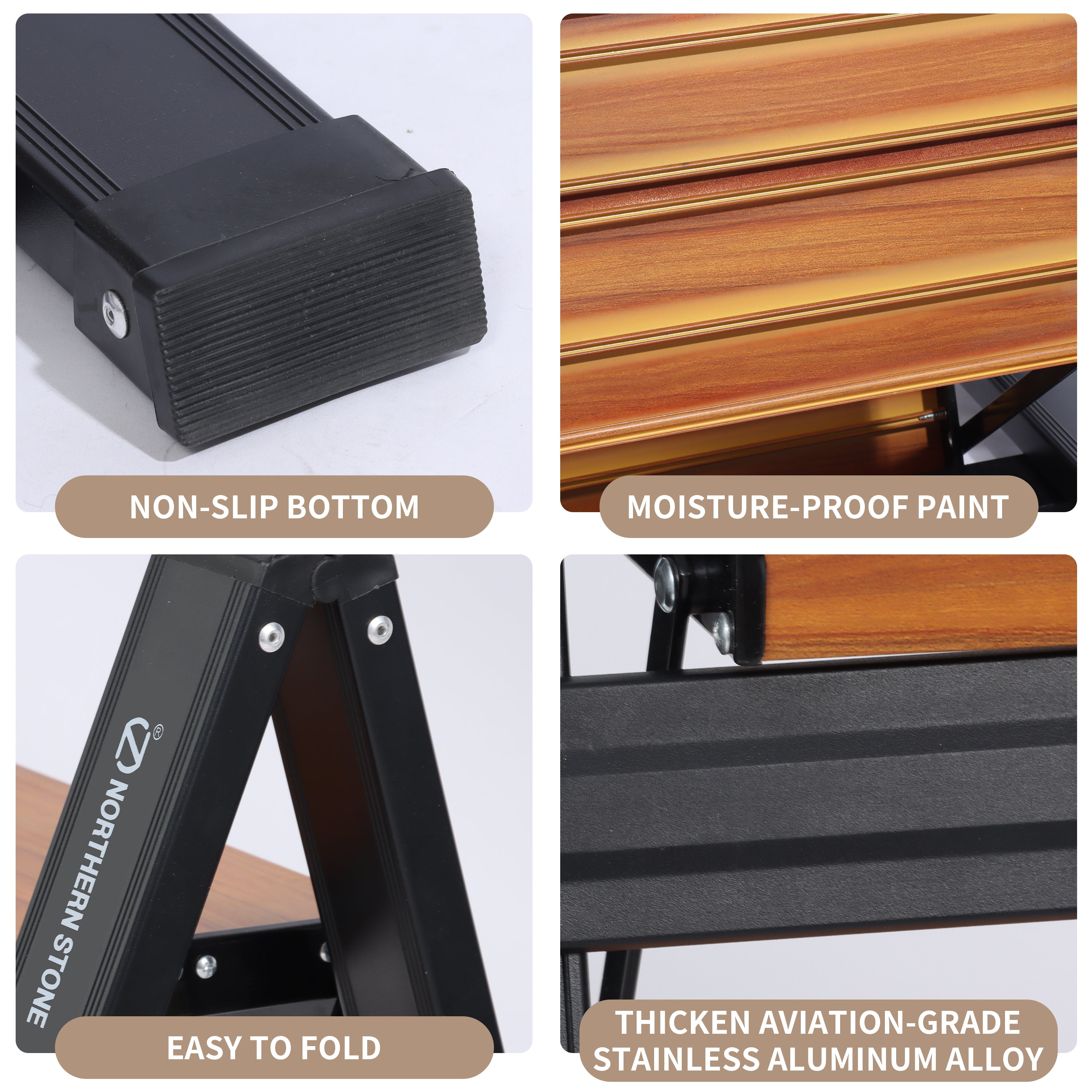 3 Steps aluminum step ladder