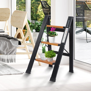 Decorative ladderIdeal for home, kitchen, bedroom, library. With attractive appearance, it can be a decorative ladder, like bookshelf,flower stand,library ladder,etc!