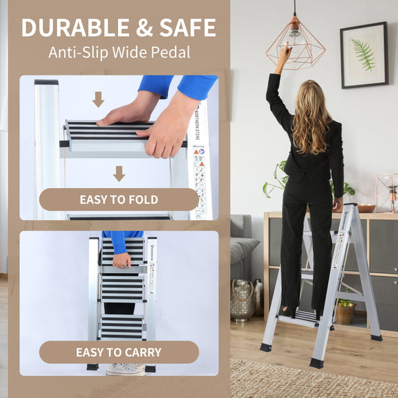 3 Steps aluminum step ladder