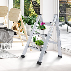 Decorative ladderIdeal for home, kitchen, bedroom, library. With attractive appearance, it can be a decorative ladder, like bookshelf,flower stand,library ladder,etc!