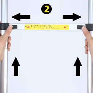 Premium MaterialsCrafted from premium aluminum alloy, this extension ladder from Galvaran is built to last. The oxidized surface of the aluminum prolongs the ladder's lifespan, while reinforced plastic parts with nylon fiber improve load capacity, stability, and resistance to aging.