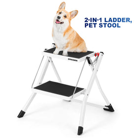 Foldable 2 Step Ladder Stool - 0
